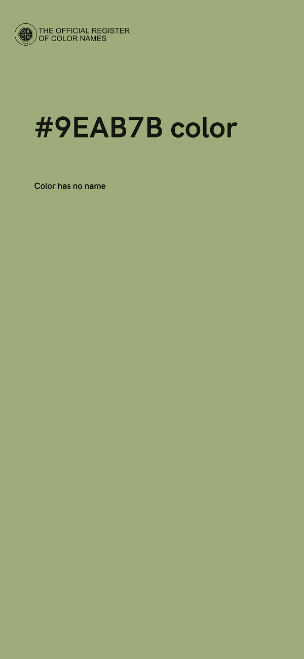 #9EAB7B color image