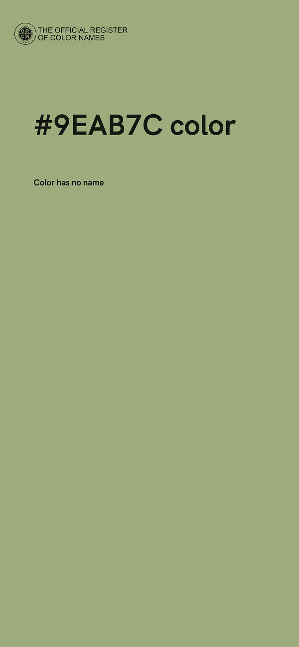 #9EAB7C color image