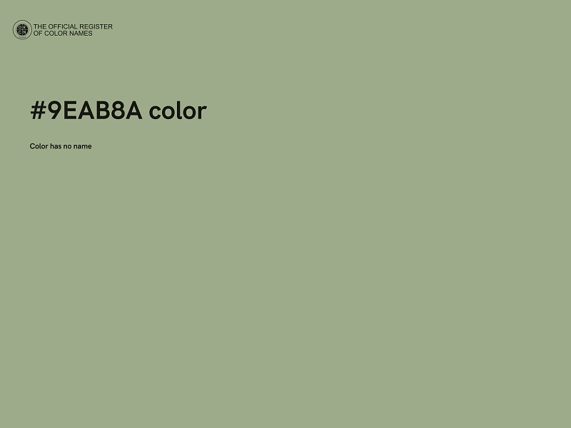 #9EAB8A color image