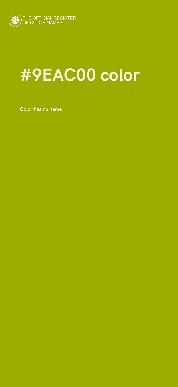 #9EAC00 color image