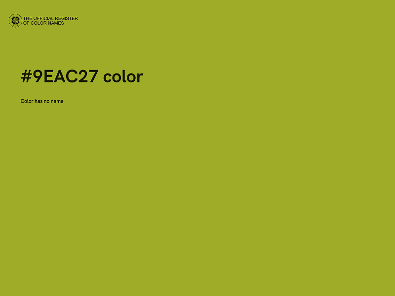 #9EAC27 color image