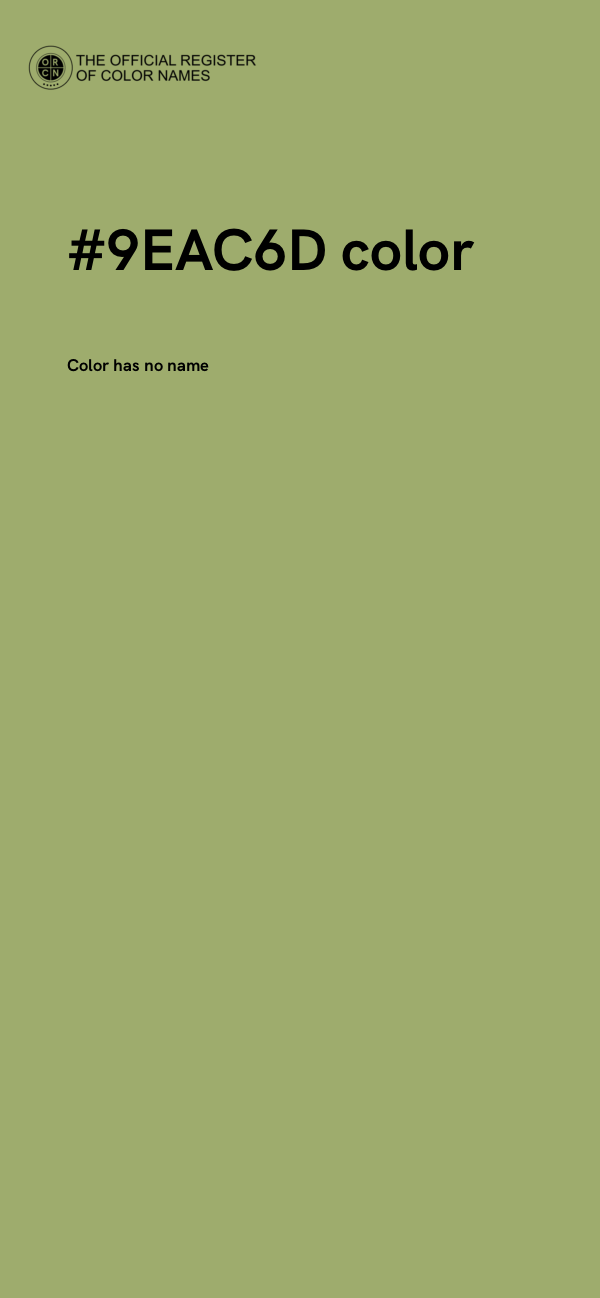 #9EAC6D color image