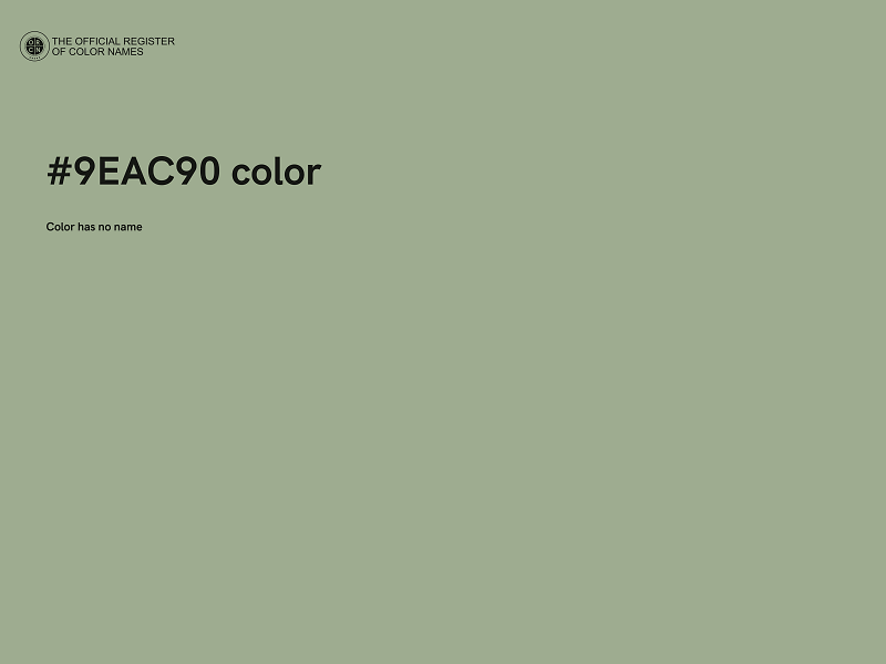 #9EAC90 color image