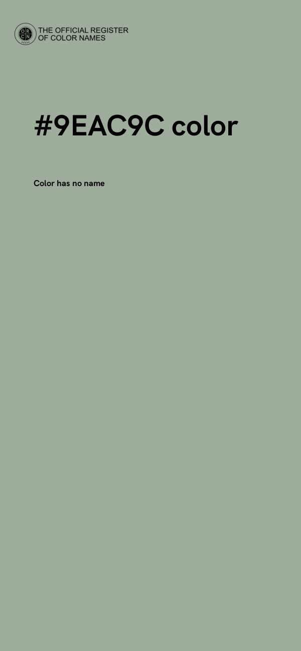 #9EAC9C color image