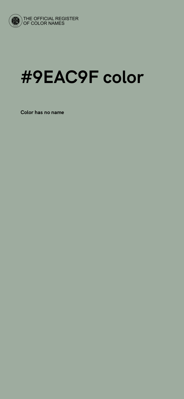 #9EAC9F color image