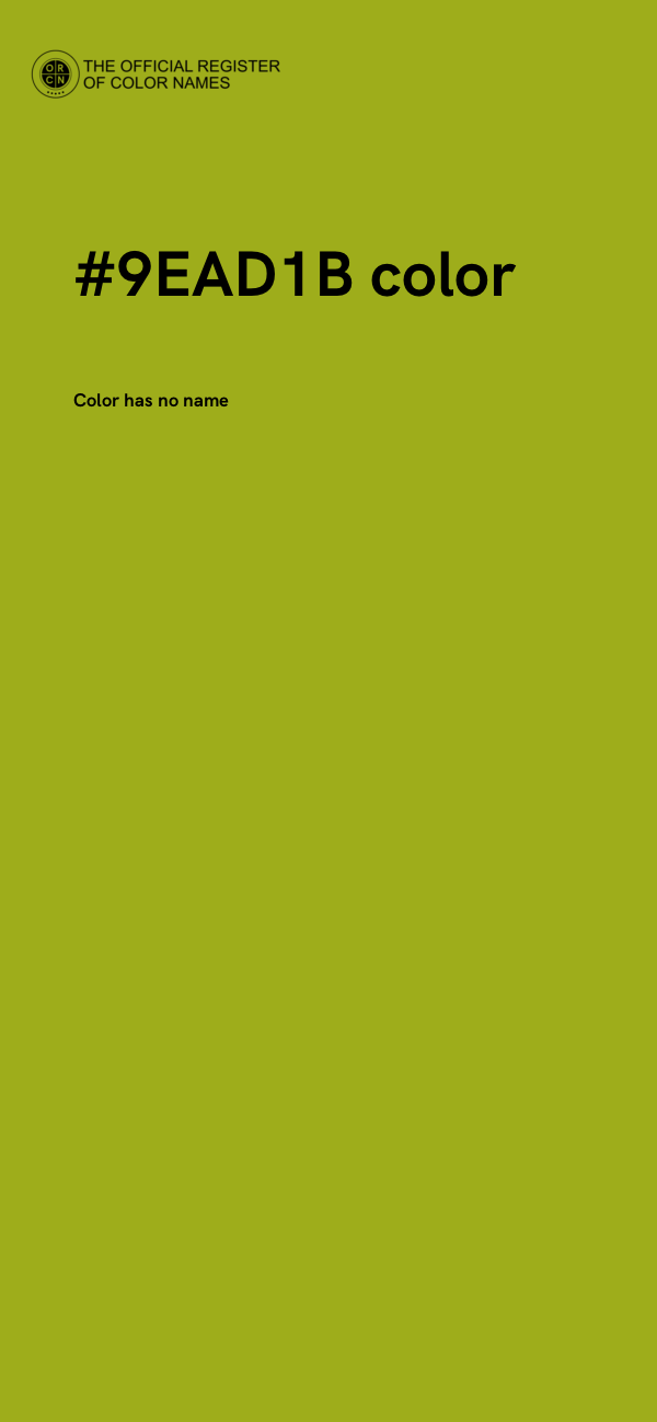 #9EAD1B color image