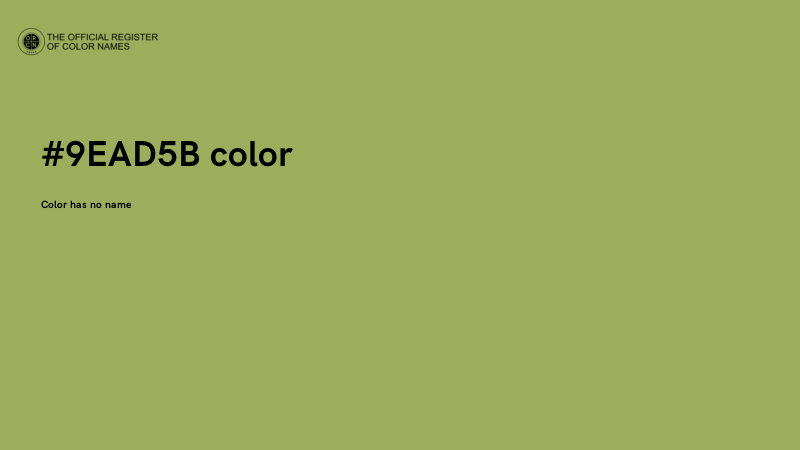 #9EAD5B color image