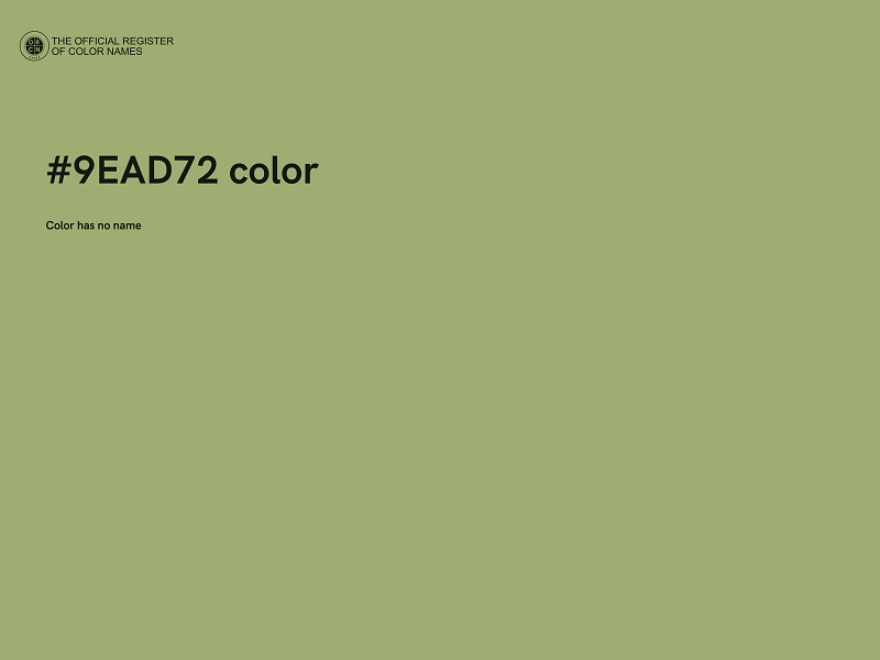 #9EAD72 color image