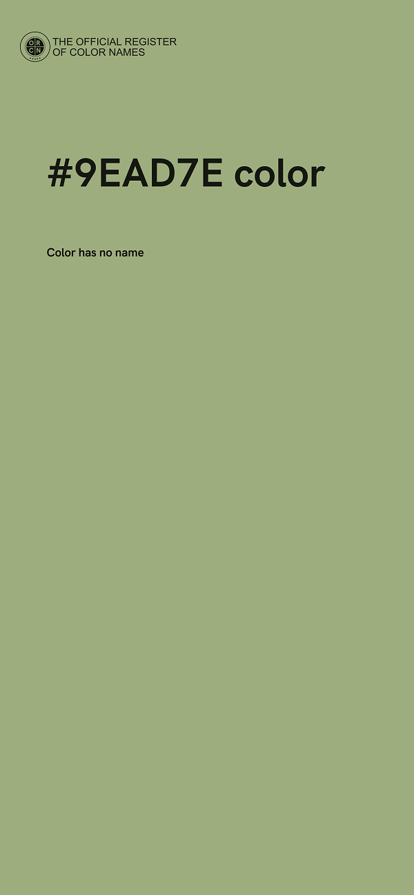 #9EAD7E color image