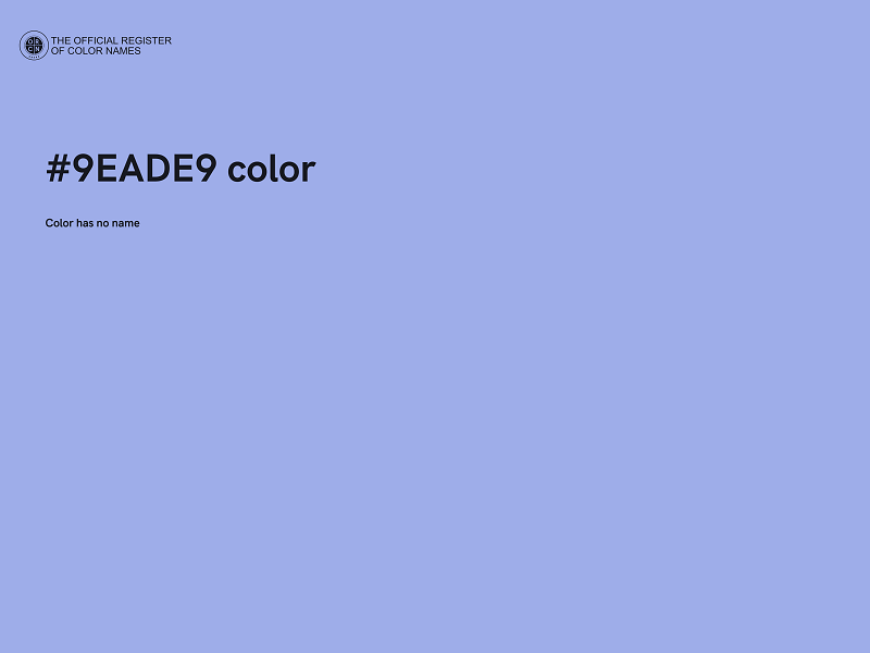 #9EADE9 color image