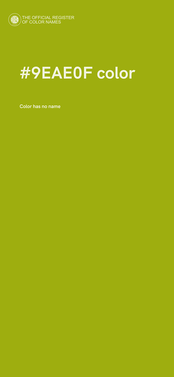 #9EAE0F color image