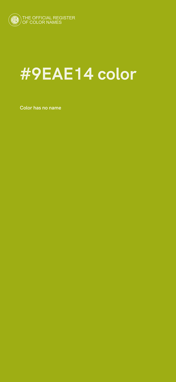 #9EAE14 color image