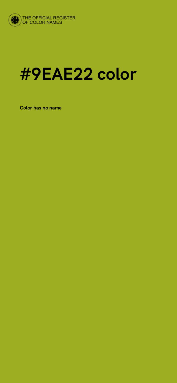 #9EAE22 color image