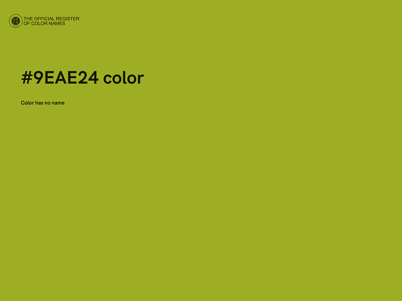 #9EAE24 color image