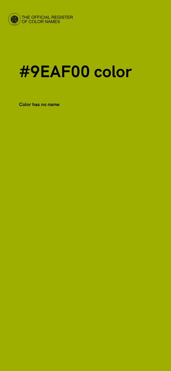 #9EAF00 color image