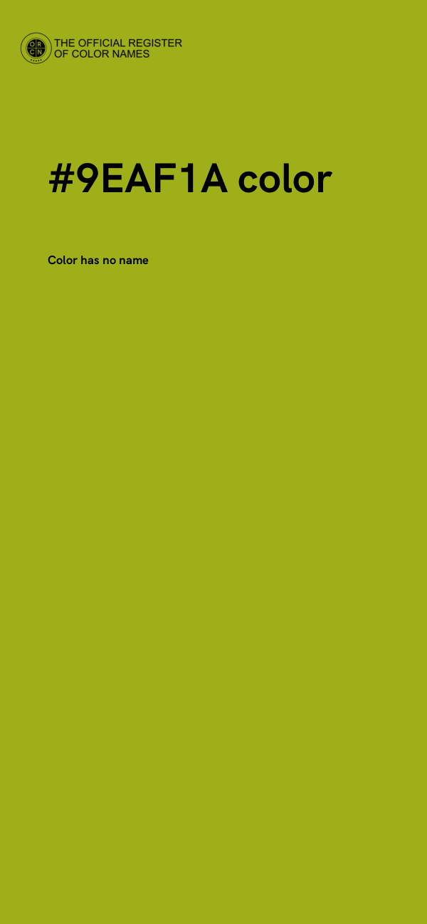 #9EAF1A color image