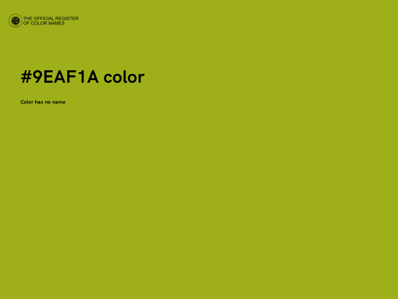 #9EAF1A color image