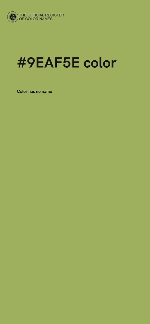 #9EAF5E color image