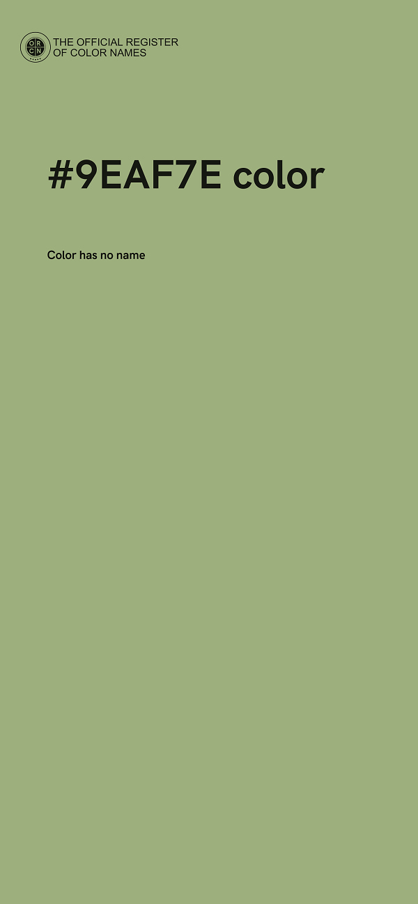 #9EAF7E color image