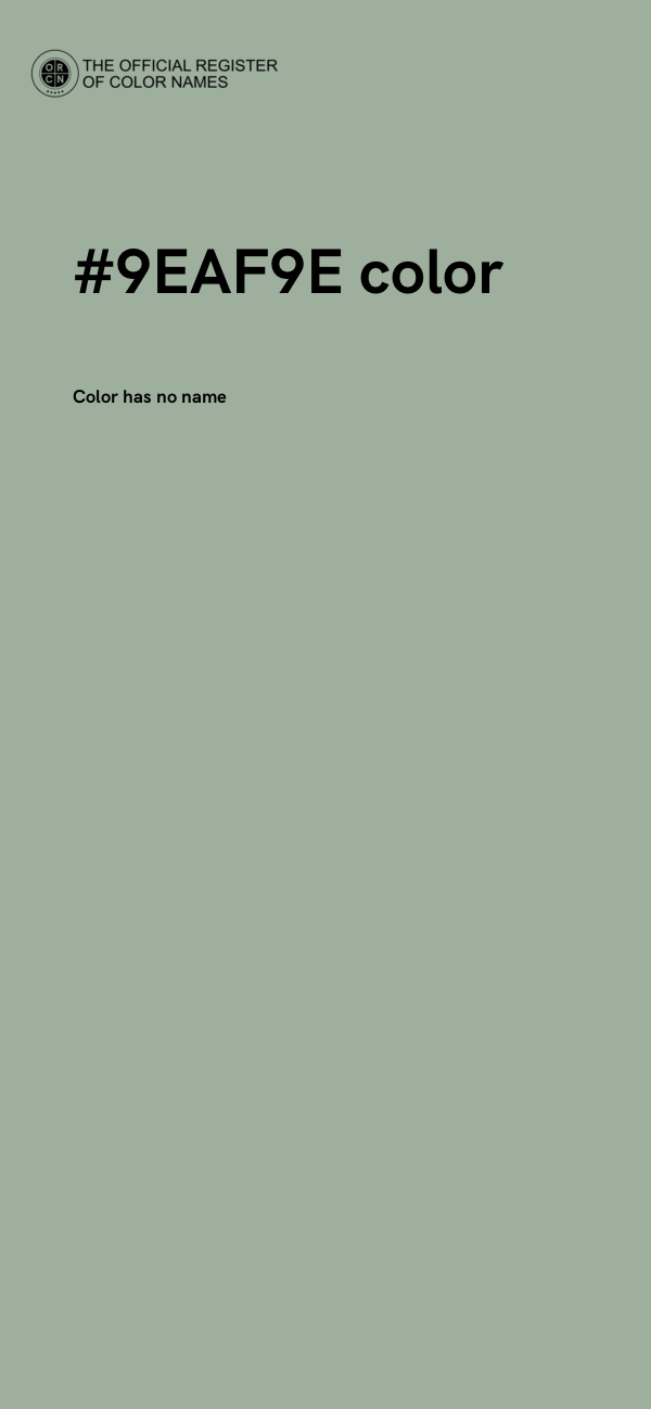#9EAF9E color image