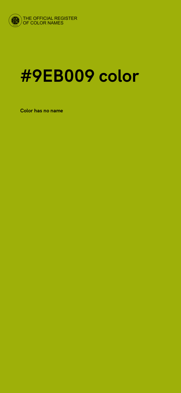#9EB009 color image