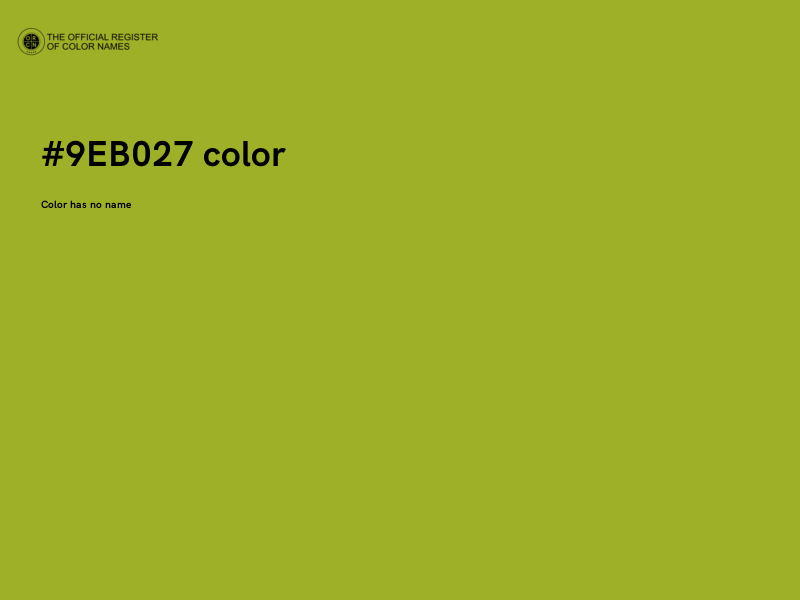 #9EB027 color image