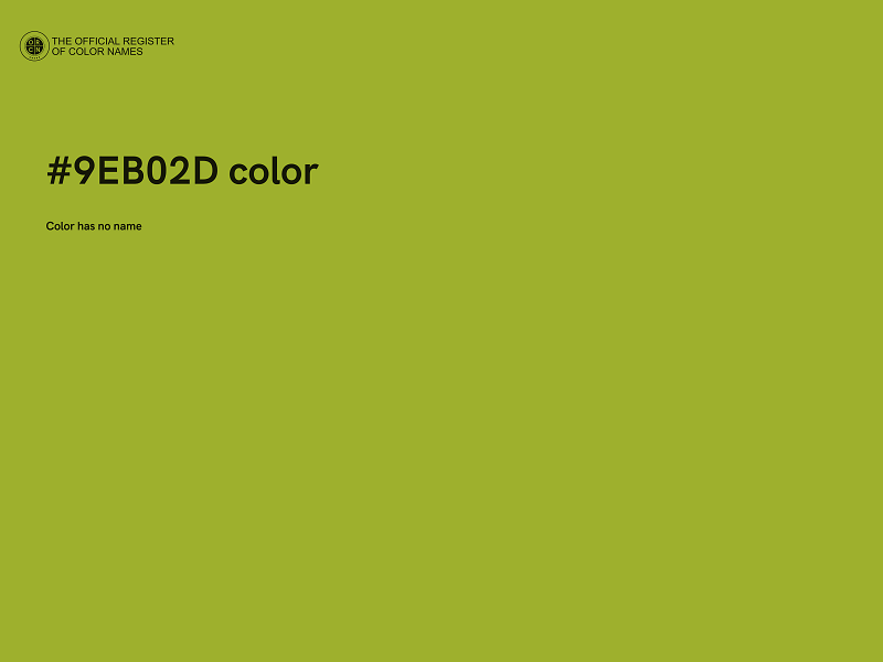 #9EB02D color image