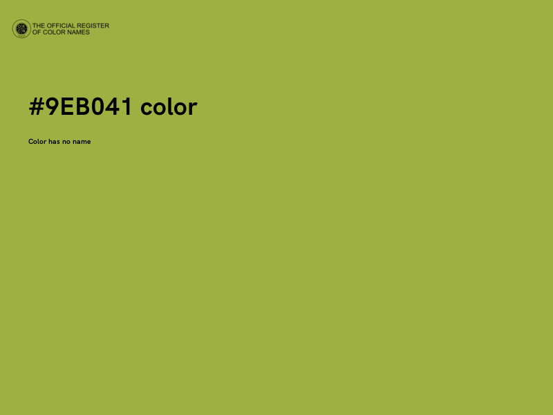 #9EB041 color image