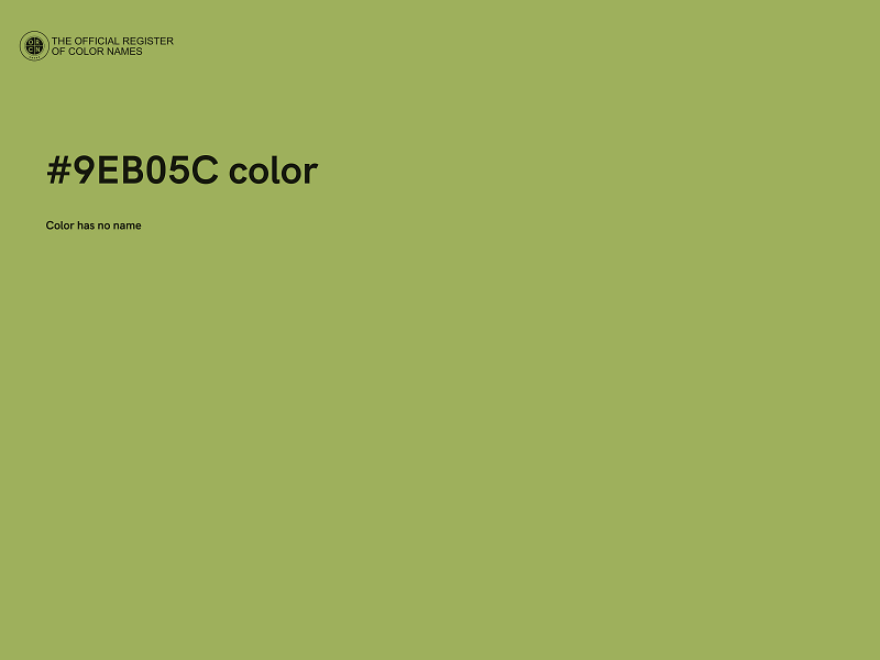 #9EB05C color image