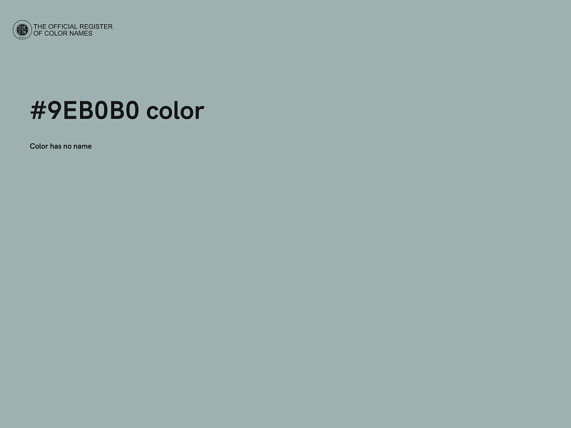 #9EB0B0 color image