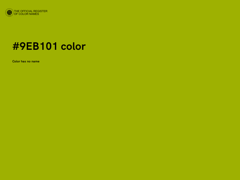 #9EB101 color image