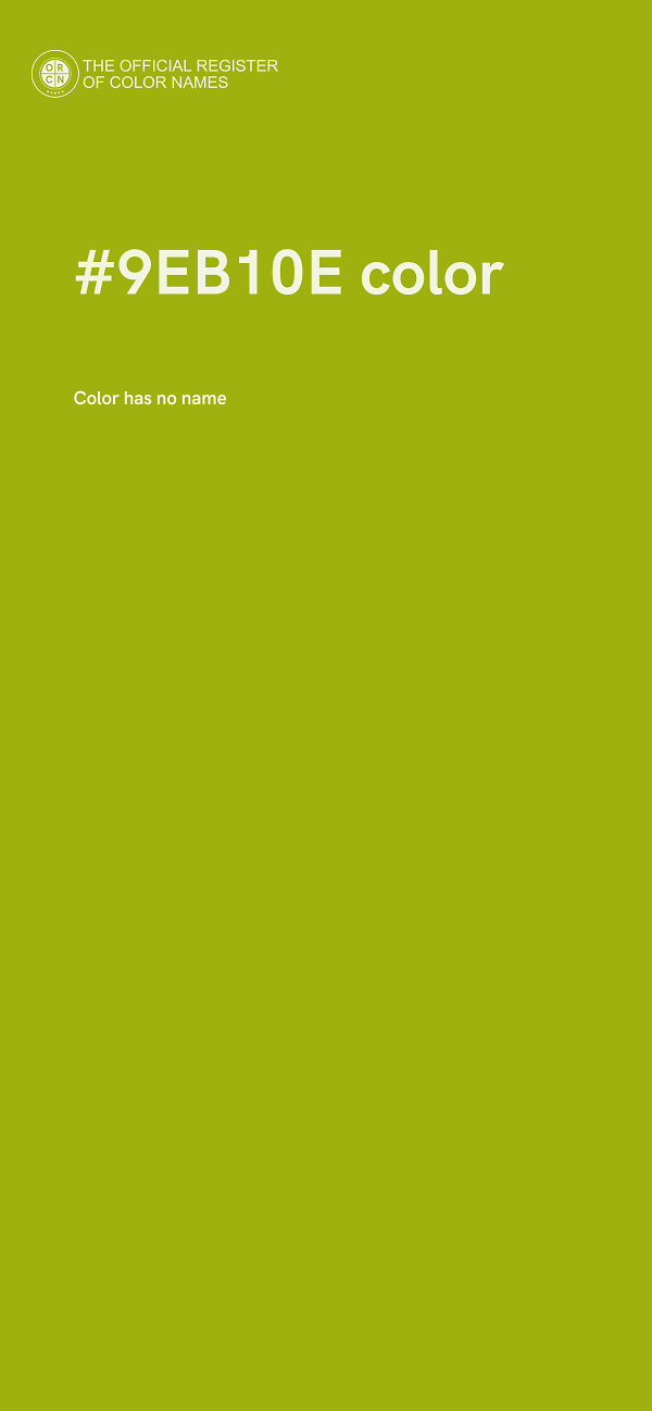 #9EB10E color image