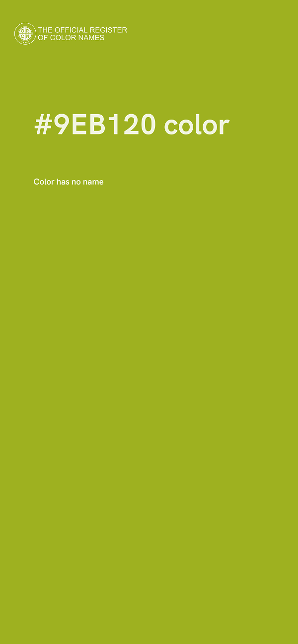 #9EB120 color image