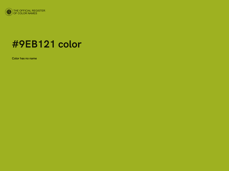 #9EB121 color image