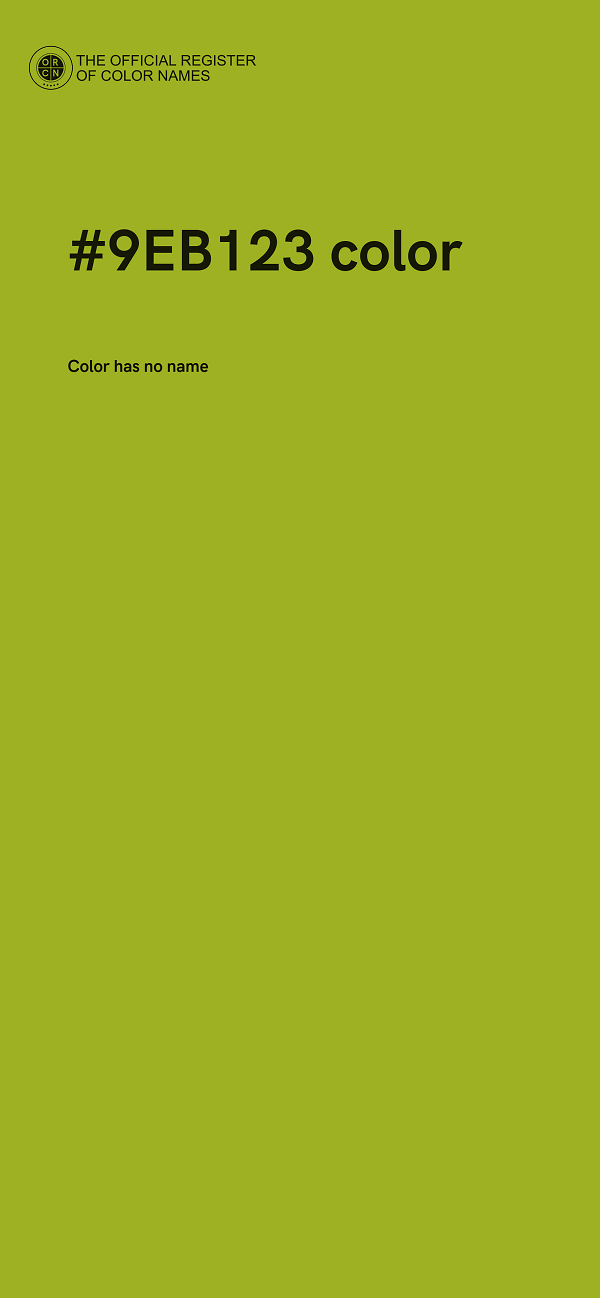 #9EB123 color image