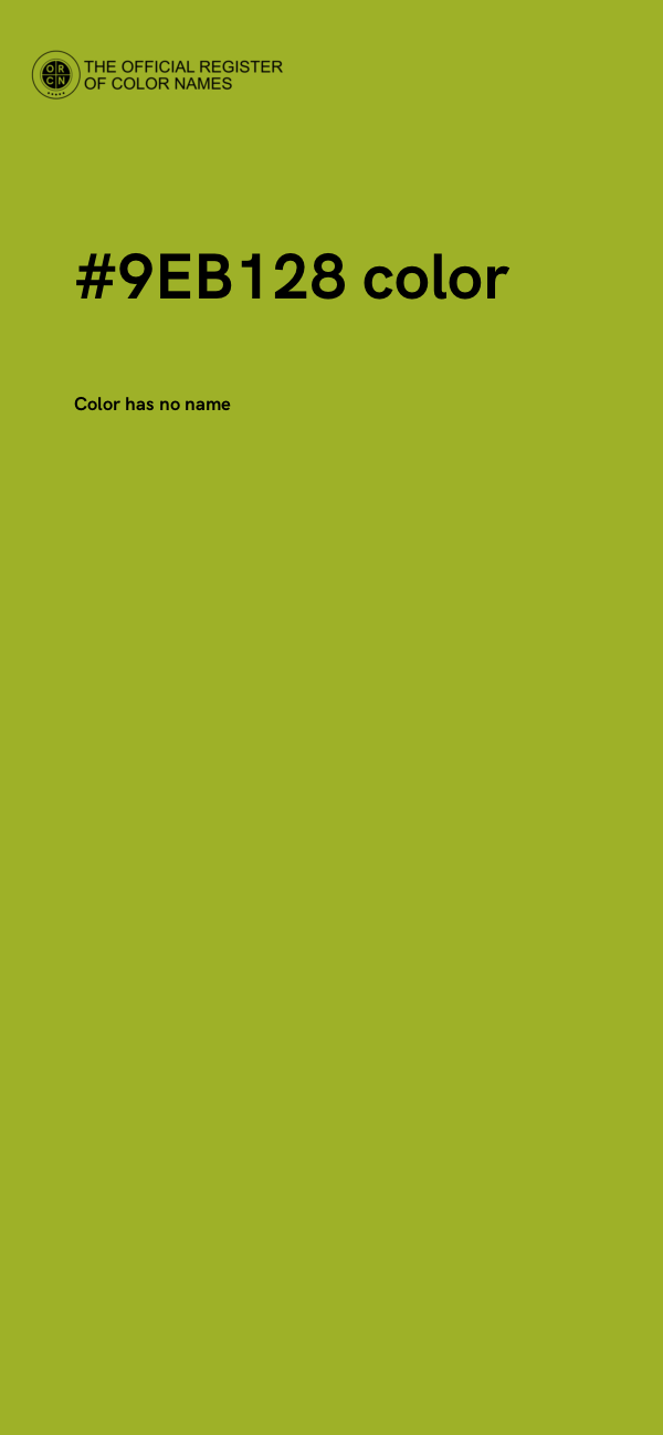 #9EB128 color image