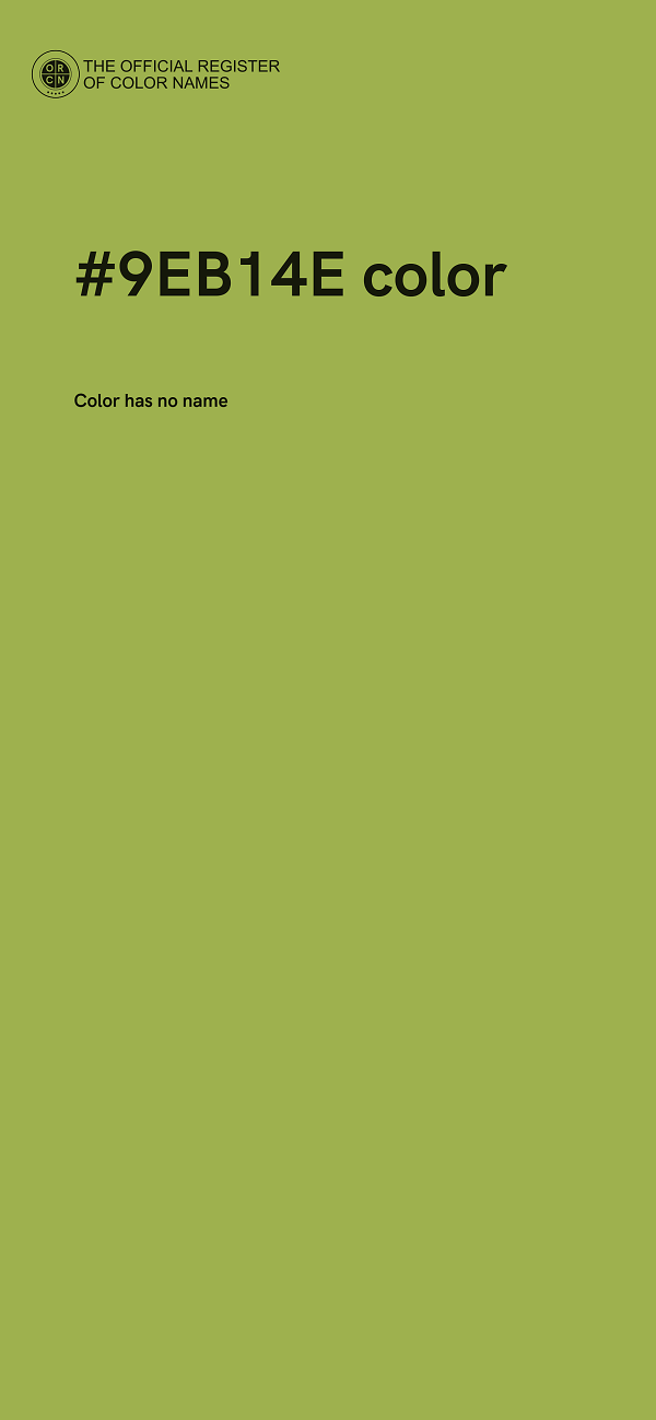 #9EB14E color image