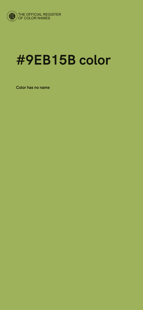 #9EB15B color image