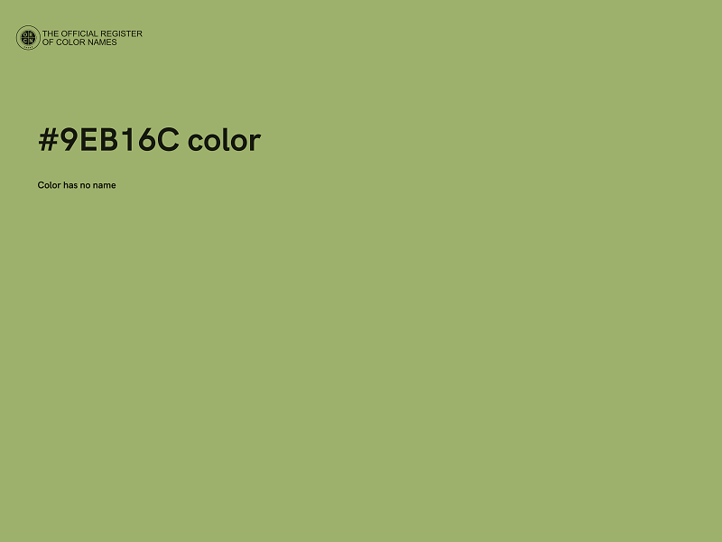 #9EB16C color image