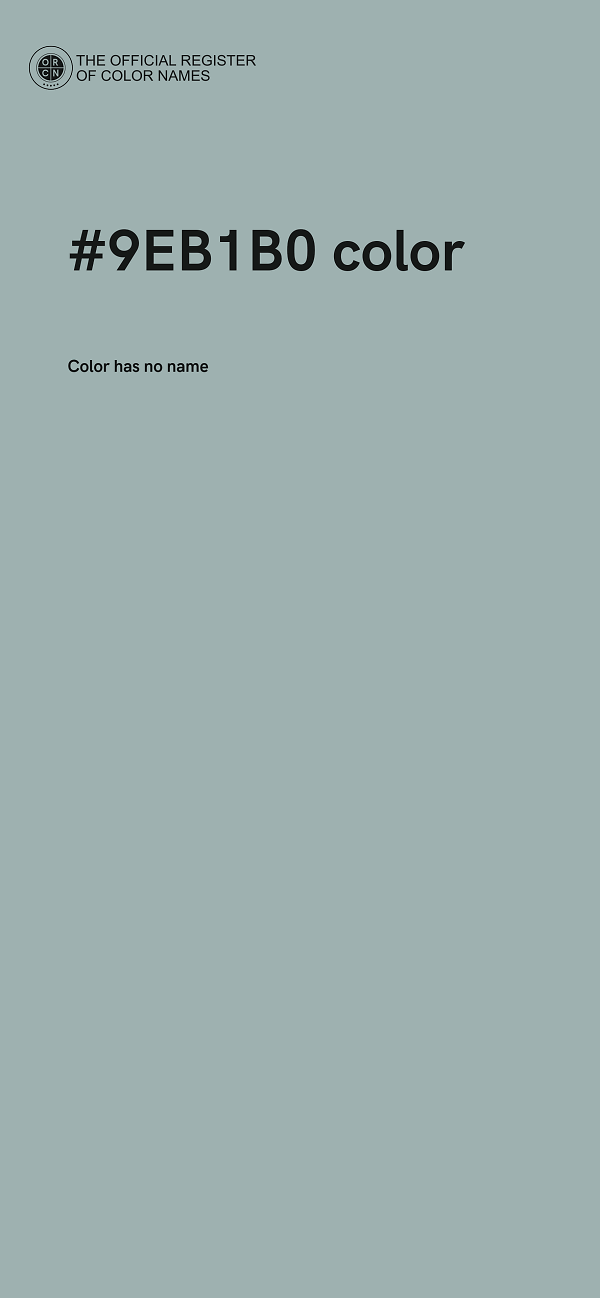 #9EB1B0 color image
