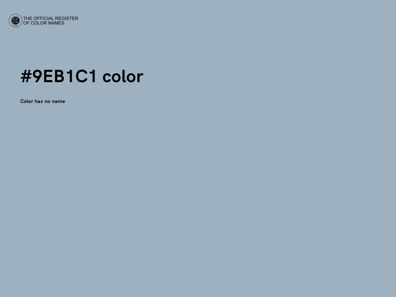 #9EB1C1 color image