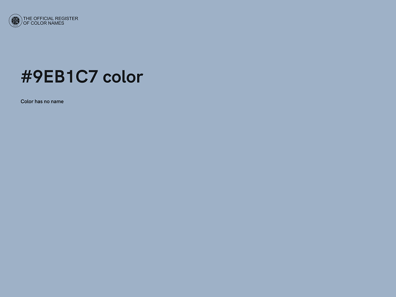 #9EB1C7 color image