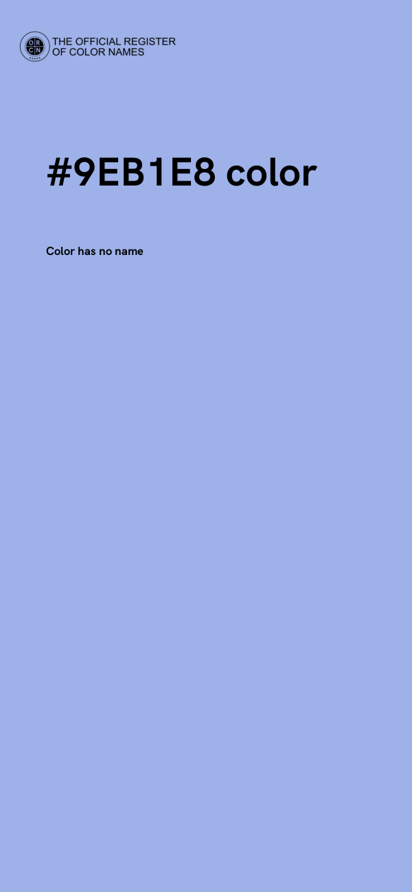 #9EB1E8 color image