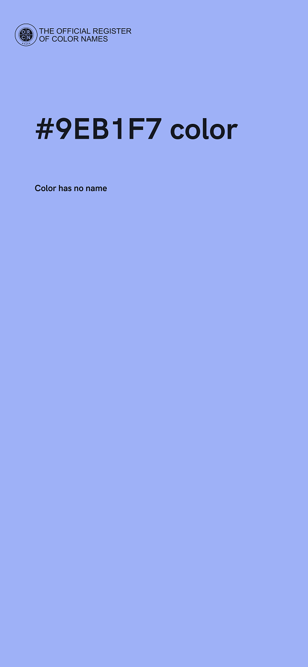 #9EB1F7 color image