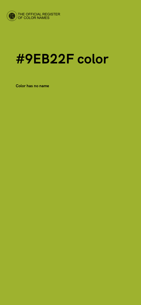 #9EB22F color image