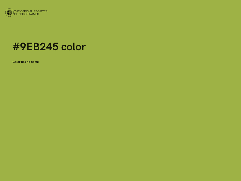 #9EB245 color image