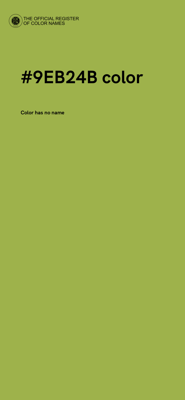 #9EB24B color image