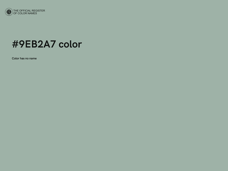 #9EB2A7 color image
