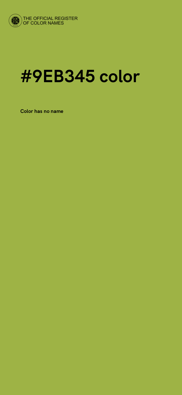 #9EB345 color image