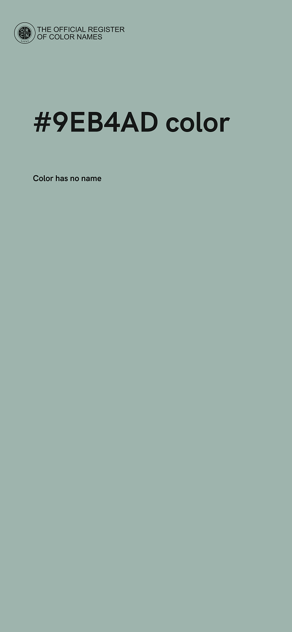 #9EB4AD color image